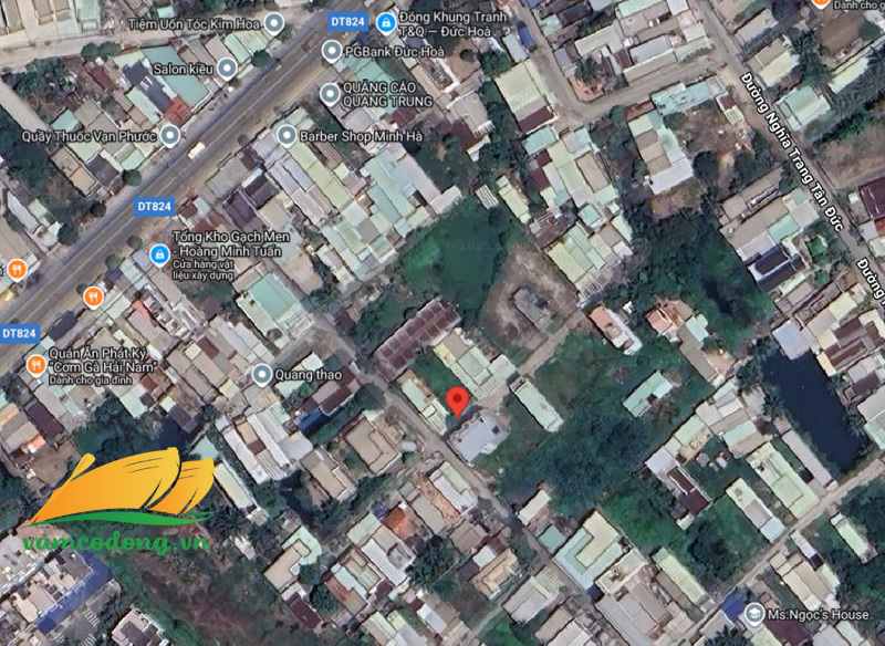 27.373.01 Nền 109m2 thổ cư đường đan 4m Đức Hòa Hạ